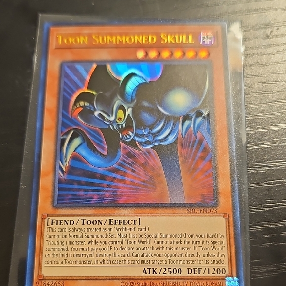 Toon Summoned Skull Trading Card (SRL-EN073) - Picture 1 of 2